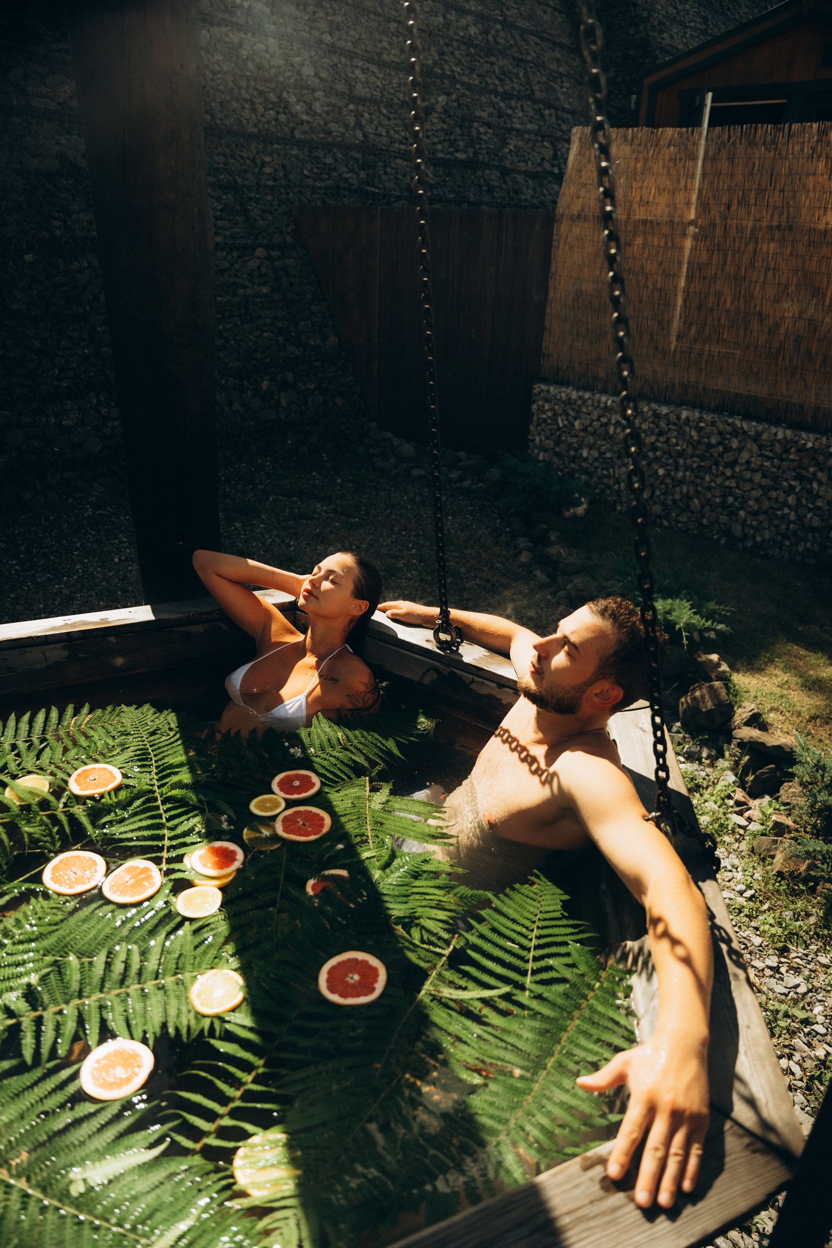 Горячий чан на дровах